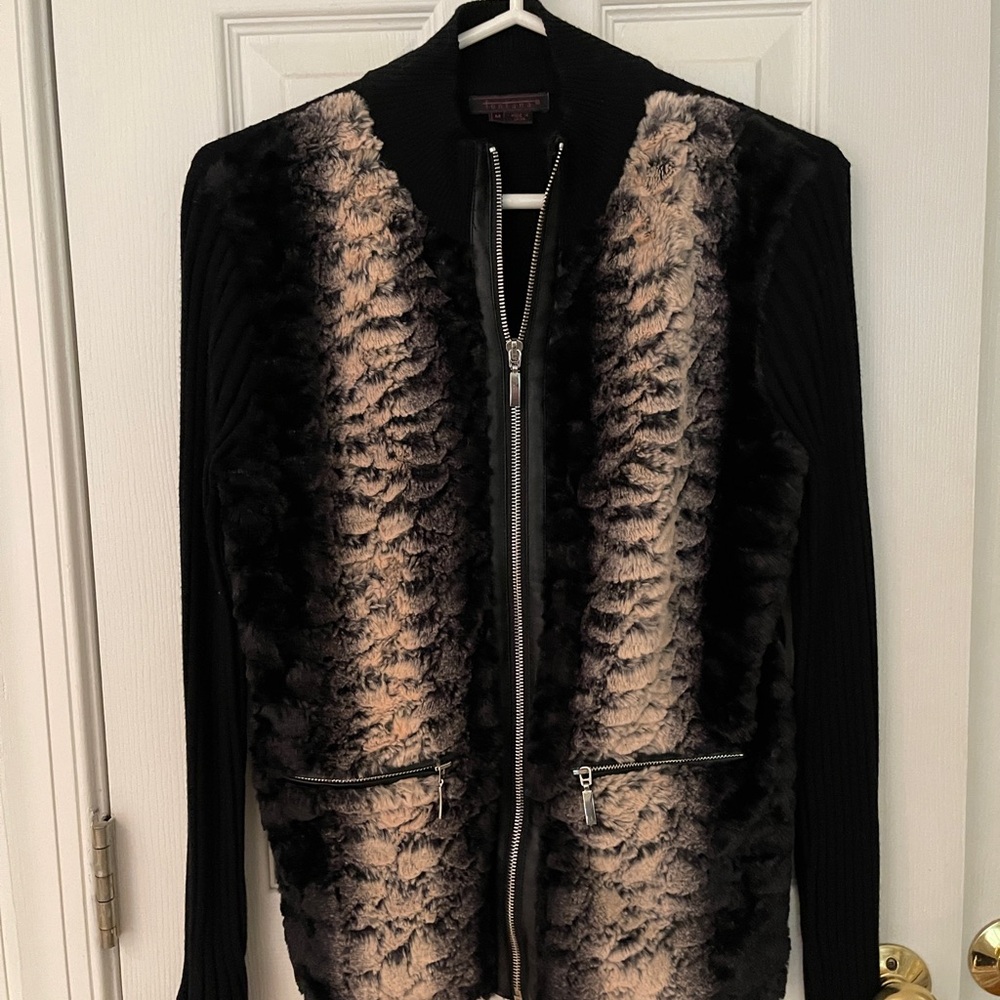 Fontana Faux Fur Sweater Jacket